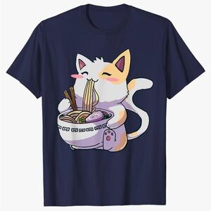 Raman Cat Kawaii Tshirt - NWOT Medium